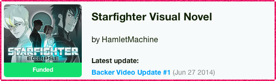 Starfighter Visual Novel Kickstarter